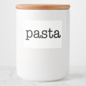 Witte keramische keukenzagerijen voor thuisgebruik voedselcontainer etiket (Voorkant)