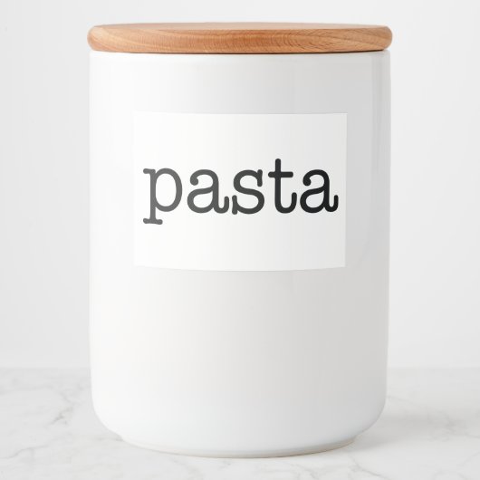 Witte keramische keukenzagerijen voor thuisgebruik voedselcontainer etiket (Voorkant)