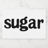 Witte keramische keukenzagerijen voor thuisgebruik voedselcontainer etiket (Enkel label)