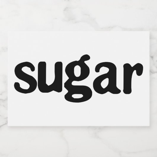 Witte keramische keukenzagerijen voor thuisgebruik voedselcontainer etiket (Enkel label)