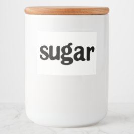 Witte keramische keukenzagerijen voor thuisgebruik voedselcontainer etiket