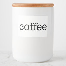 Witte keramische keukenzagerijen voor thuisgebruik voedselcontainer etiket