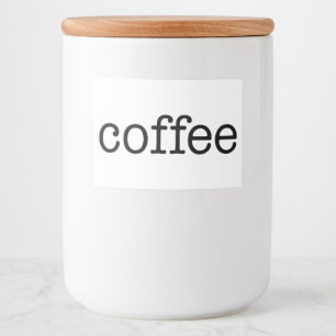 Witte keramische keukenzagerijen voor thuisgebruik voedselcontainer etiket