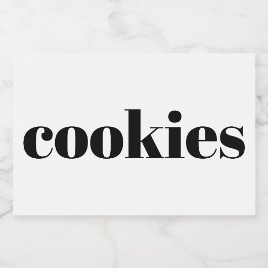 Witte keramische keukenzagerijen voor thuisgebruik voedselcontainer etiket (Enkel label)