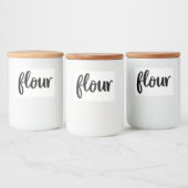 Witte keramische keukenzagerijen voor thuisgebruik voedselcontainer etiket (Flessen)