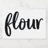 Witte keramische keukenzagerijen voor thuisgebruik voedselcontainer etiket (Enkel label)