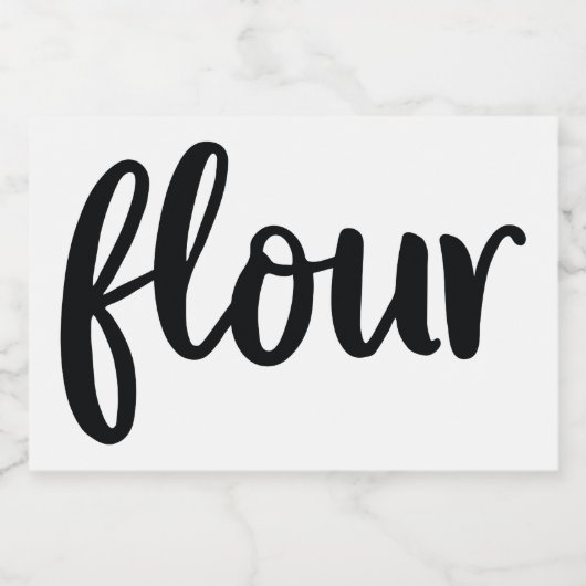 Witte keramische keukenzagerijen voor thuisgebruik voedselcontainer etiket (Enkel label)