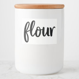 Witte keramische keukenzagerijen voor thuisgebruik voedselcontainer etiket