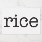 Witte keramische keukenzagerijen voor thuisgebruik voedselcontainer etiket (Enkel label)