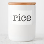 Witte keramische keukenzagerijen voor thuisgebruik voedselcontainer etiket (Voorkant)