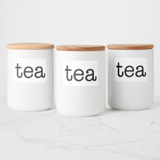 Witte keramische keukenzagerijen voor thuisgebruik voedselcontainer etiket (Flessen)