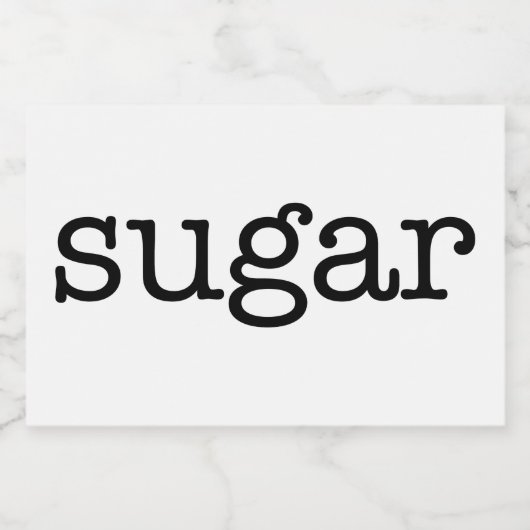 Witte keramische keukenzagerijen voor thuisgebruik voedselcontainer etiket (Enkel label)