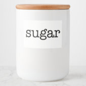 Witte keramische keukenzagerijen voor thuisgebruik voedselcontainer etiket (Voorkant)