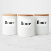 Witte keramische keukenzagerijen voor thuisgebruik voedselcontainer etiket (Flessen)