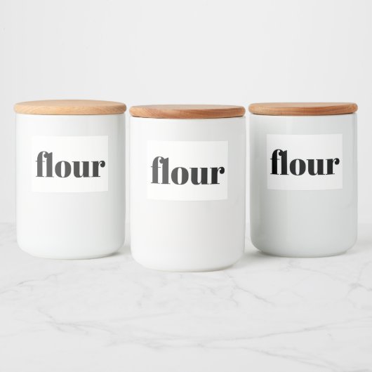 Witte keramische keukenzagerijen voor thuisgebruik voedselcontainer etiket (Flessen)