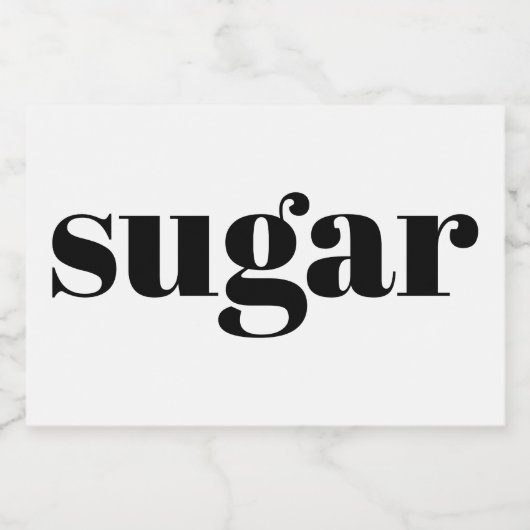 Witte keramische keukenzagerijen voor thuisgebruik voedselcontainer etiket (Enkel label)