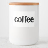 Witte keramische keukenzagerijen voor thuisgebruik voedselcontainer etiket (Voorkant)