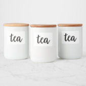 Witte keramische keukenzagerijen voor thuisgebruik voedselcontainer etiket (Flessen)