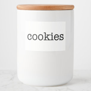 Witte keramische keukenzagerijen voor thuisgebruik voedselcontainer etiket