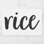 Witte keramische keukenzagerijen voor thuisgebruik voedselcontainer etiket (Enkel label)