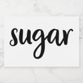 Witte keramische keukenzagerijen voor thuisgebruik voedselcontainer etiket (Enkel label)