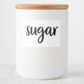 Witte keramische keukenzagerijen voor thuisgebruik voedselcontainer etiket (Voorkant)