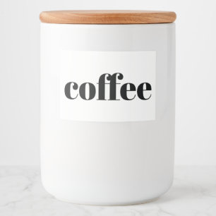 Witte keramische keukenzagerijen voor thuisgebruik voedselcontainer etiket