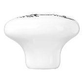 Witte Keramische lade trekken voor lezers en schri Keramische Knop (Zijkant)