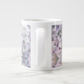 Witte keramische mok met een geometrisch patroon (Achterkant)