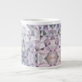 Witte keramische mok met een geometrisch patroon (Voorkant)