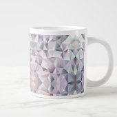 Witte keramische mok met een geometrisch patroon (Rechts)