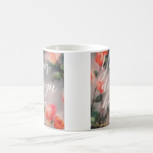 Witte Keramische Mok Mockup (Center)