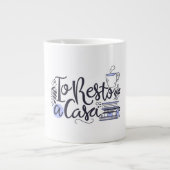 Witte keramische Mok - "Naar het beste kasteel" Ar (Voorkant)