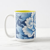 Witte keramische mok van Daisy (Links)