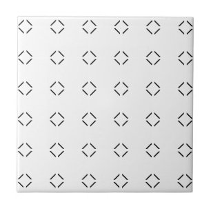 Witte keramische tegel, klein (4,25 x 4,25 inch) tegeltje