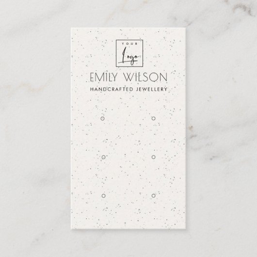 WITTE KERAMISCHE TEXTUUR DRIE BEELDSCHERM LOGO VISITEKAARTJE (Voorkant)