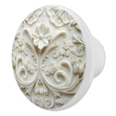 Witte keramische vintage knop (Rechts)