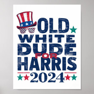 Witte kerel voor Kamala-harris eerste vrouwelijke Poster