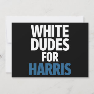 Witte Kerels Voor Harris Kamala Harris 2024 Verkie Kaart