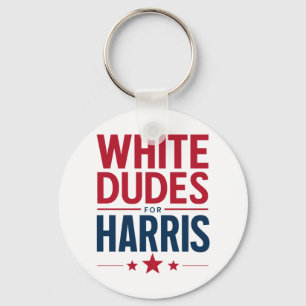 Witte Kerels Voor Harris Verkiezing Kamala Harris  Sleutelhanger
