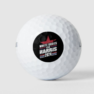 Witte kerels voor Kamala Harris 2024 Golfballen