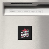 Witte kerels voor Kamala Harris 2024 Magneet (Insitu (Vaatwasser))