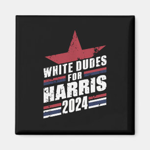 Witte kerels voor Kamala Harris 2024 Magneet