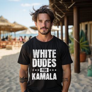 Witte Kerels Voor Kamala Harris President Verkiezi T-shirt