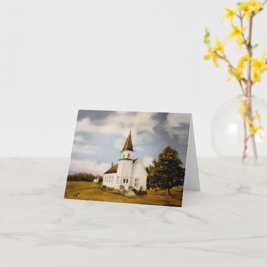 Witte Kerk in het Plaatsen van het Land de Kaart (Gele Bloem)