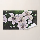 Witte kerrievloeren in acryl bad handdoek (Handdoek)