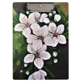 Witte kerrievloeren in acryl klembord