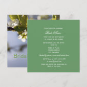 Witte kersen bloeiende tak vrijgezellenfeest kaart (Voorkant / Achterkant)