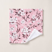 Witte kersenbloesem bad handdoek (Wasdoekje)