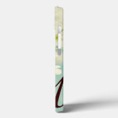 Witte Kersenbloesem Bloesem Monogram IPAD Case (Achterkant / Links)